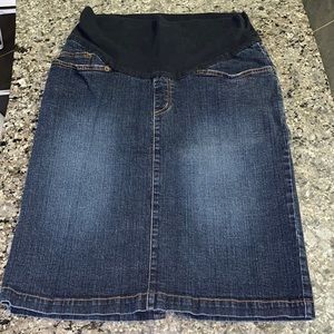 Maternity Jean Skirt